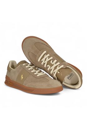 Sneaker uomo in camoscio colore beige. POLO RALPH LAURENT | 8099780-10002